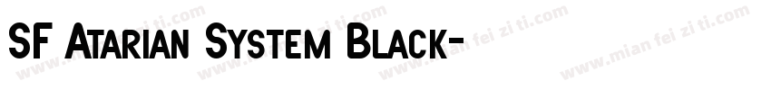 SF Atarian System Black字体转换